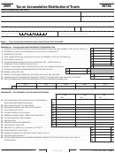 Fillable California Form 5870a - Tax On Accumulation Distribution Of Trusts - 2009 Printable pdf