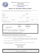 Dog/cat License Application - Borough Of Raritan