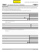 California Form 8454 - E-file Opt-out Record For Individuals - 2009