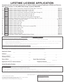 Lifetime License Application - Louisiana Department Of Wildlife And Fisheries Printable pdf
