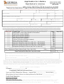 Application For Lifetime Sportsman's License - Georgia Department Of Natural Resources