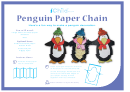 Penguin Paper Chain Template