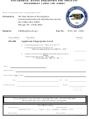 Non-criminal Justice Requisition For Applicant Fingerprint Cards And Forms - North Carolina Bureau Of Investigation