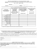 Report Form - Nevada Department Of Taxation - 2007