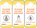 Please Do Not Disturb Signs Template