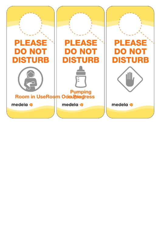 Please Do Not Disturb Signs Template Printable pdf