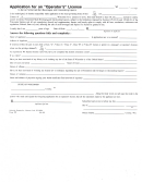 Form 120 - Application For An 