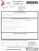 Form 941/c1-me - Combined Filing For Income Tax Withholding And Unemployment Contributions - 2000