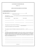 Form 6.16a - Application For Certificate Of Fitness