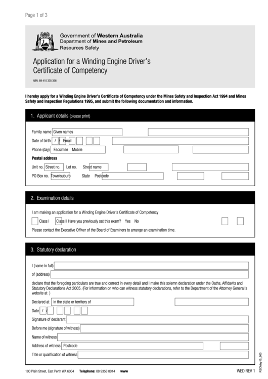 Application For A Winding Engine Driver