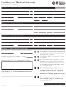 Form 15-509 - Certificate Of Medical Necessity