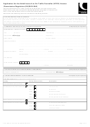 Form Srg 1411a - Application For The Initial Issue Of An Air Traffic Controller (atco) Licence