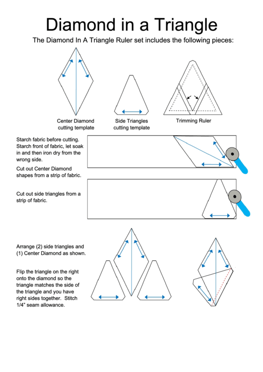Diamond In A Triangle Printable pdf