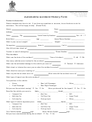 Automobile Accident History Form