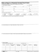 Form 2797 - Referral Report Of Potential Criminal Fraud Cases Printable pdf