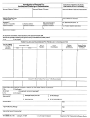 Form 3033 - Investigatio Of Request For Certificate Of Discharge Or Subordination