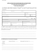 Form Rp-3042 - Application For Continuing Education Review