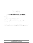 Form Foc 50 - Motion Regarding Support