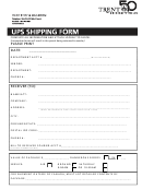 Ups Shipping Form