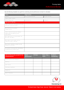 Annual Volunteer Performance Review Template