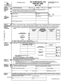 Form Rct-101 - Pa Corporate Tax Report - 2000