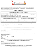 Animal License Application - County Of Sacramento