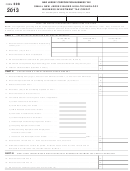 Form 308 - Small New Jersey-based High-technology Business Investment Tax Credit - 2013