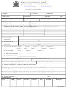 Visa Application Form - Embassy Of The Republic Of Zambia