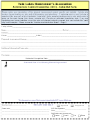 Homeowner's Association Architecture Control Committee (acc) - Submittal Form