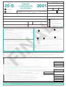 Form 20-s - Oregon S Corporation Tax Return - 2001