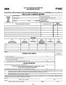 Form P1065 - City Of Portland Income Tax Partnership Return - 2000