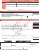 Form 2ez Draft - Montana Individual Income Tax Return - 2008 Printable pdf