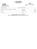 Form W-1040es - Payment Voucher - 2001