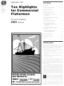 Irs Publication 595 - Tax Highlights For Commercial Fishermen - 2001