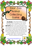 Dear Zoo Animal Collecting Game Template