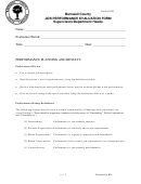 Job Performance Evaluation Form - Barnwell County
