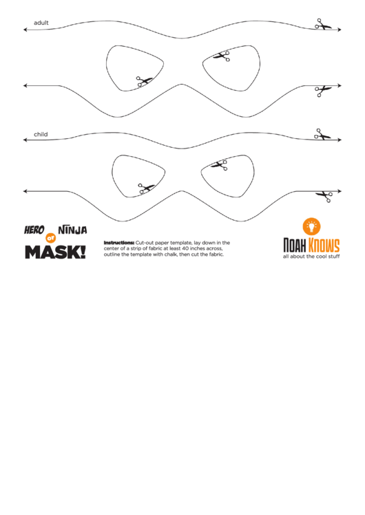 Top 7 Ninja Mask Templates Free To Download In PDF Format