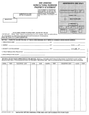 Form Dor 82520a - Arizona Agricultural Business Property Statement - 2001