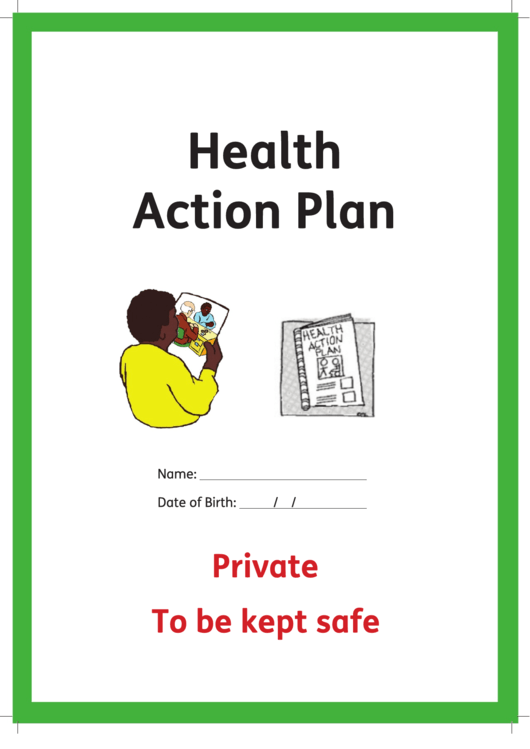 Health Action Plan Template Printable pdf