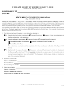 Form 17.1 - Statement Of Expert Evaluation - Probate Court Of Greene County, Ohio