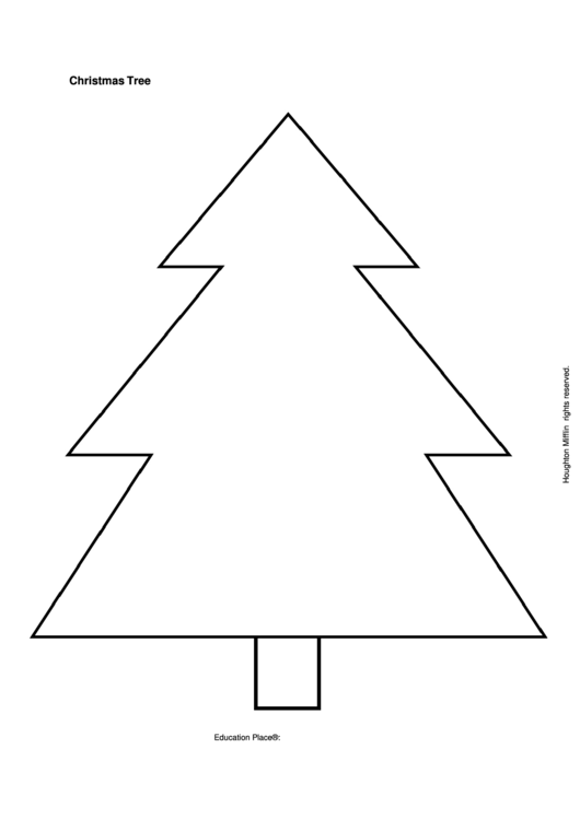 Christmas Tree Template Printable pdf