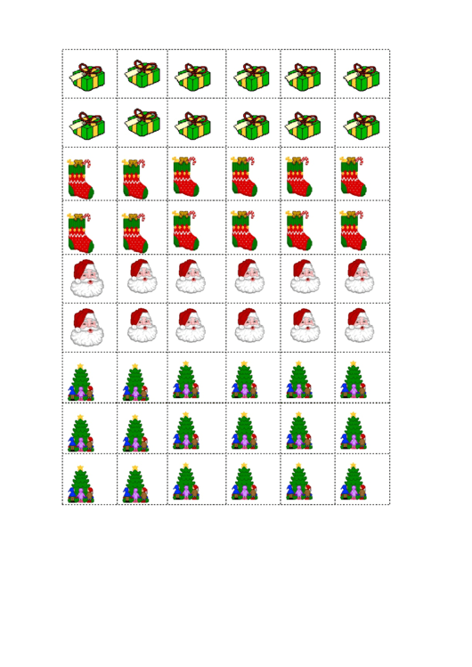 Christmas Stickers Templates Printable pdf