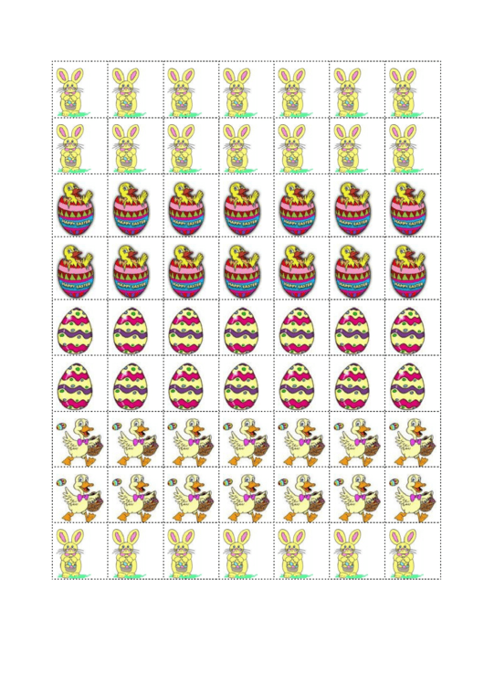 Easter Stickers Templates Printable pdf