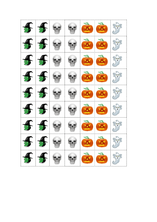 Halloween Stickers Templates Printable pdf