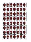 Spiderman Stickers Template
