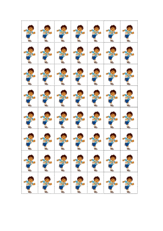 Diego Sticker Template Printable pdf