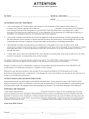 Authorization For Treatment Template