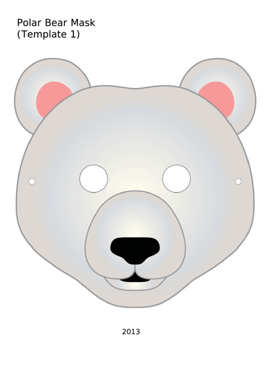 Polar Bear Mask Template