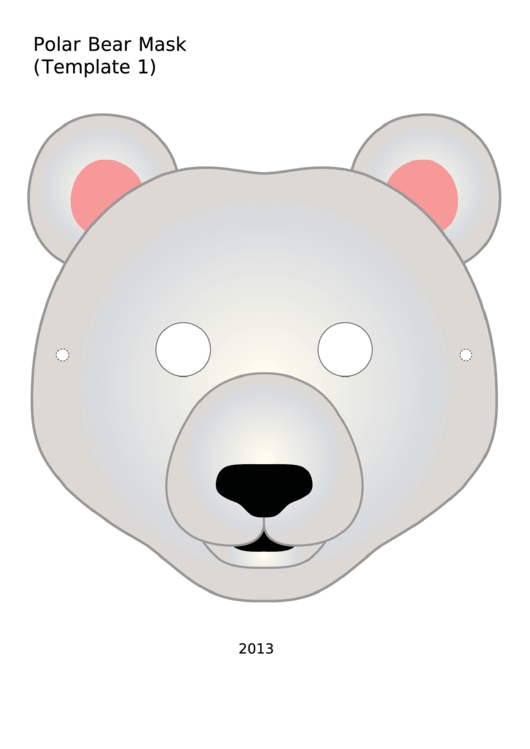 Polar Bear Mask Template Printable Pdf Download