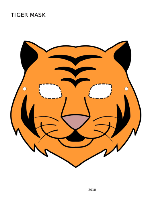 Tiger Mask Template Printable pdf